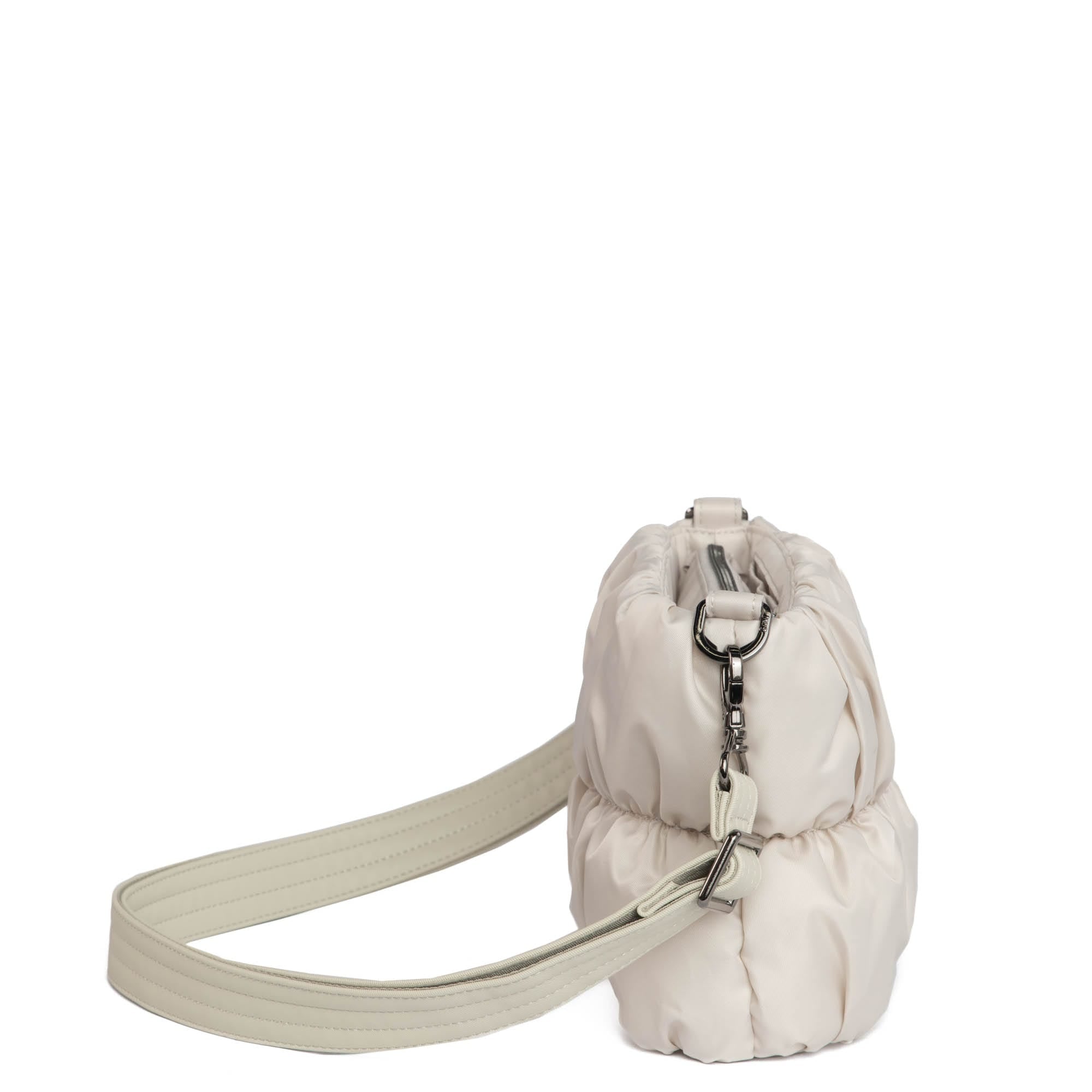 Flounce Ruched Crossbody Bag - PEBBLE - Flounce_Pebble_03